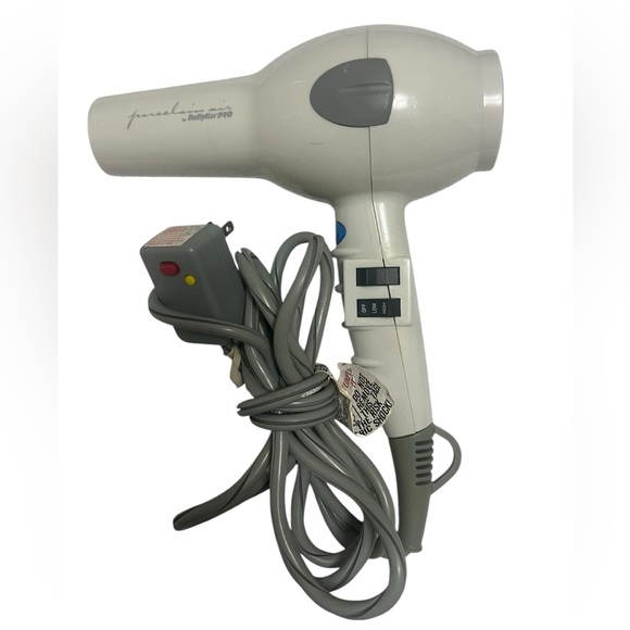 Babyliss Pro BAB6660 Porcelain Air Blow Dryer White 2000 Watt Fast Hair Dryer